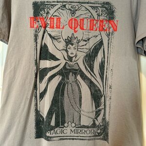 Disney Evil Queen Graphic Tee - Gray and Red